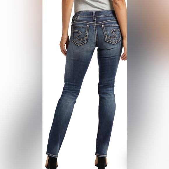 SILVER JEANS CO Suki Straight Leg Jeans | Low Rise | Size 26 /32 - Picture 3 of 16